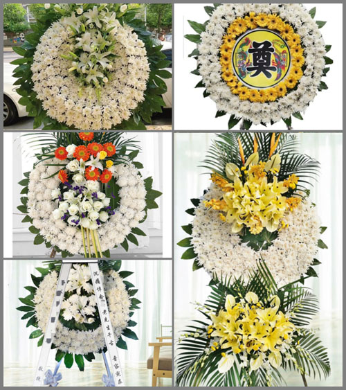 山东济宁泗水县大黄沟乡两泉沟村花圈速递